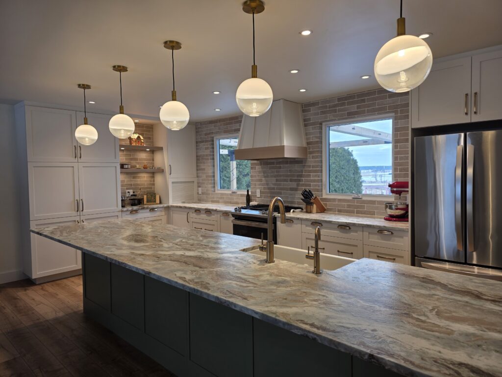 custom kitchen, custom cabinet, kitchen design, lighting design, healthy home, wellness design